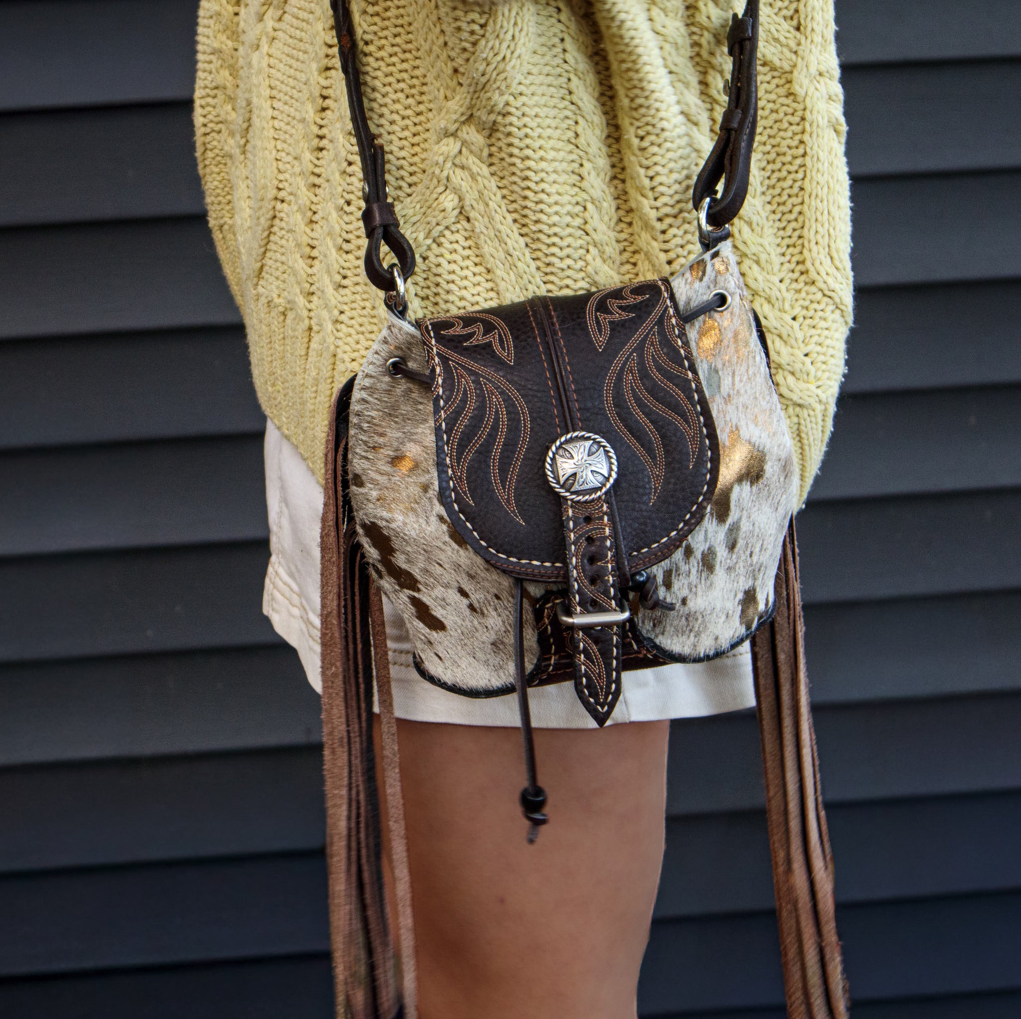 The Lissette - Dark Cowhide