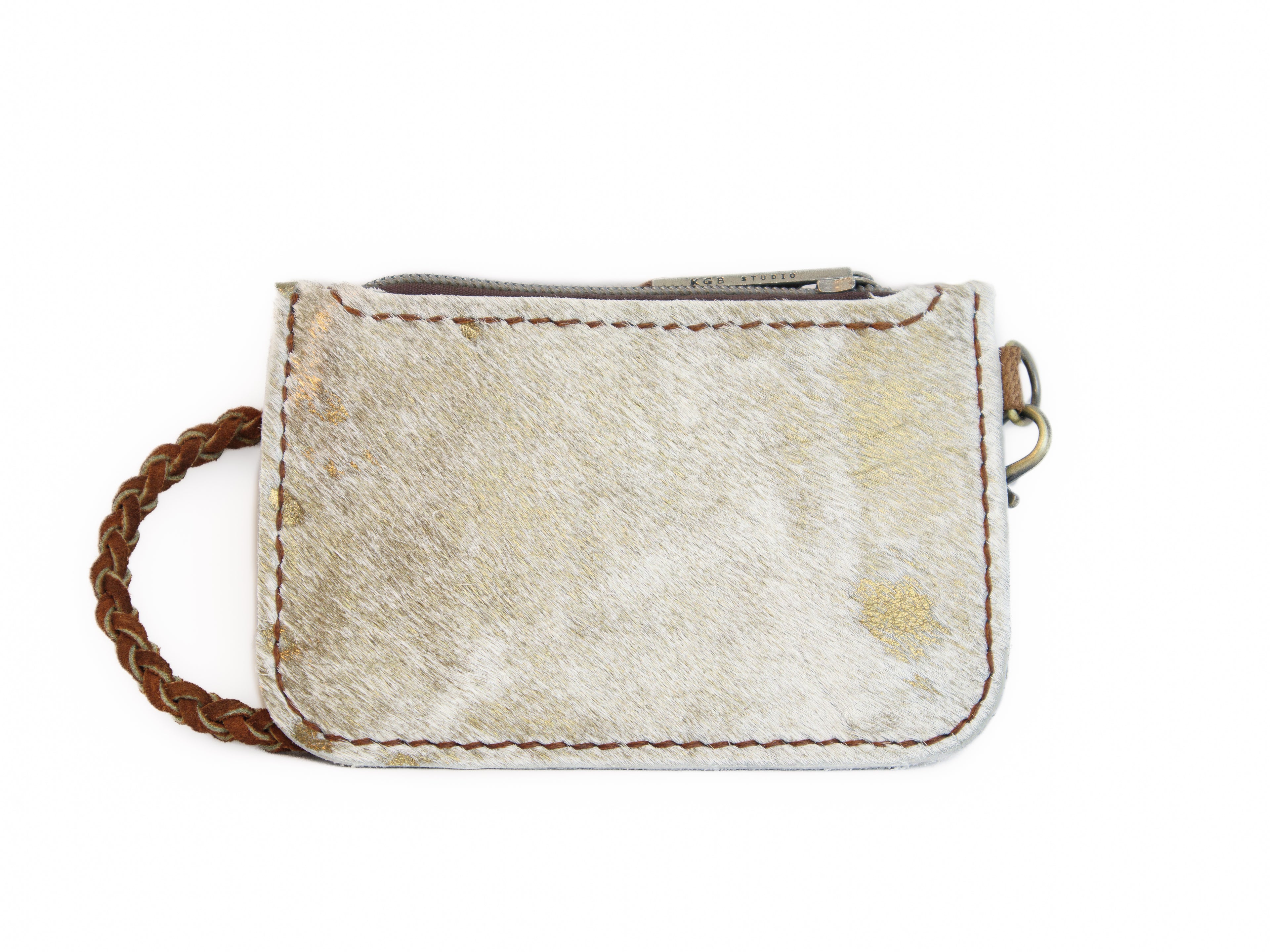 Cowhide Coin Wristlet